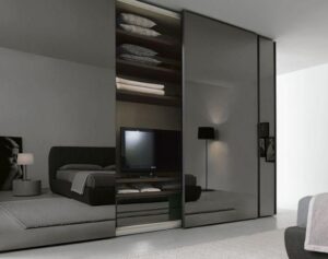 kaca cermin warna abu2