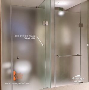 sandblast kaca kamar mandi