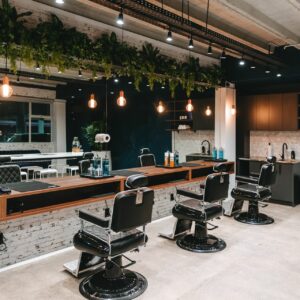 Model Kaca Barbershop