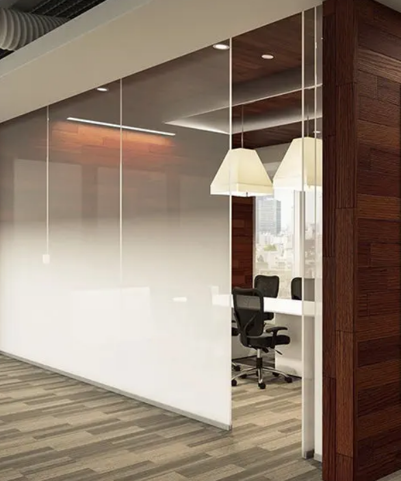 Partisi Kaca Ruang Tamu Minimalis Modern