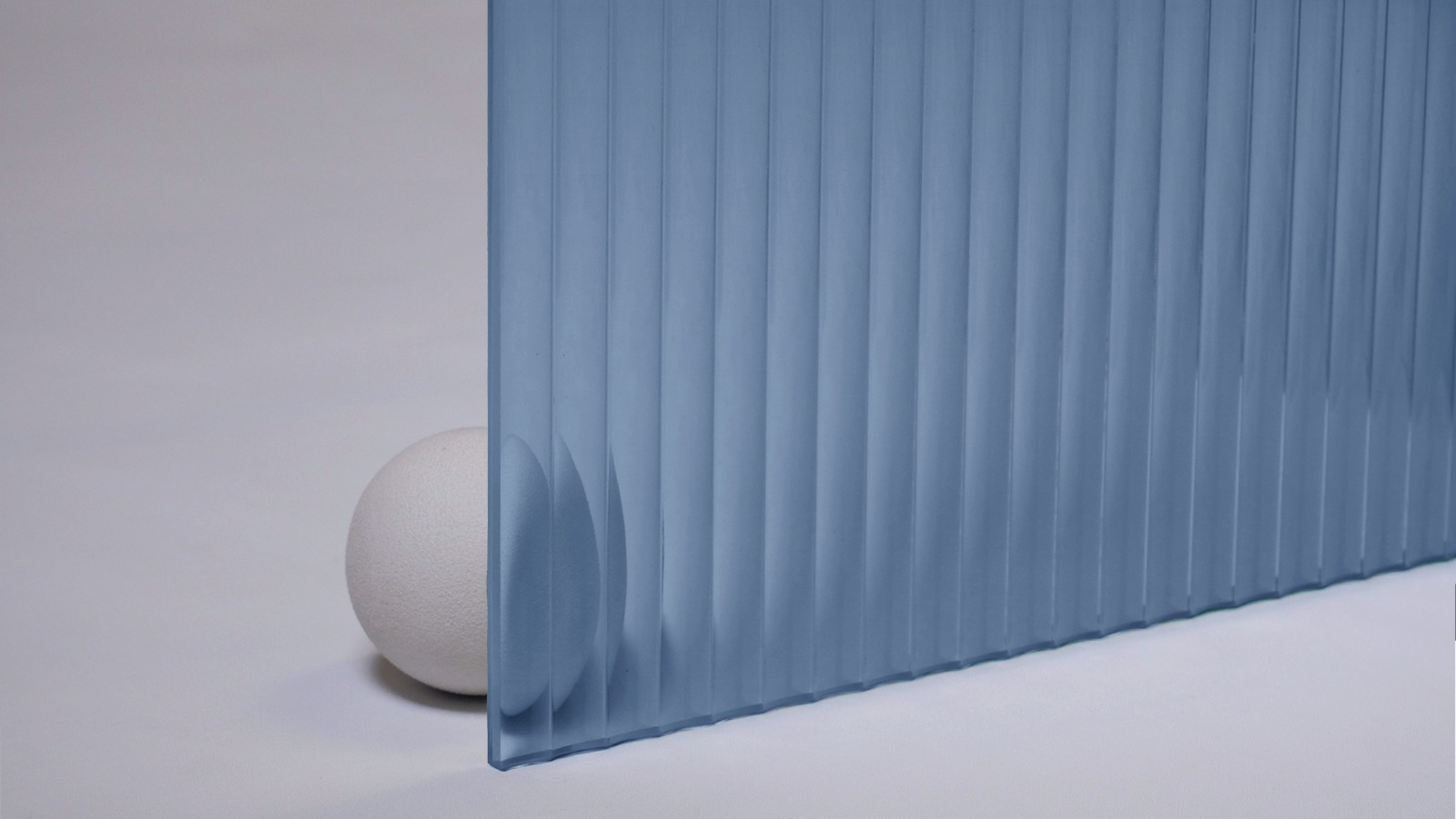 fluted glass door sliding